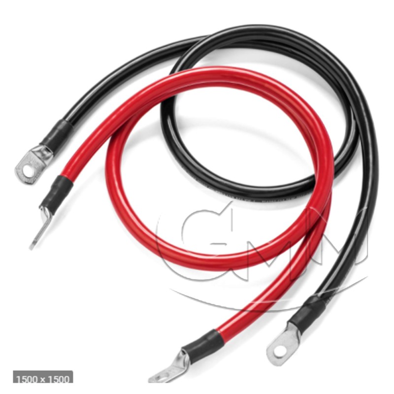 DC Battery cable one pieces 11" long  / red or black