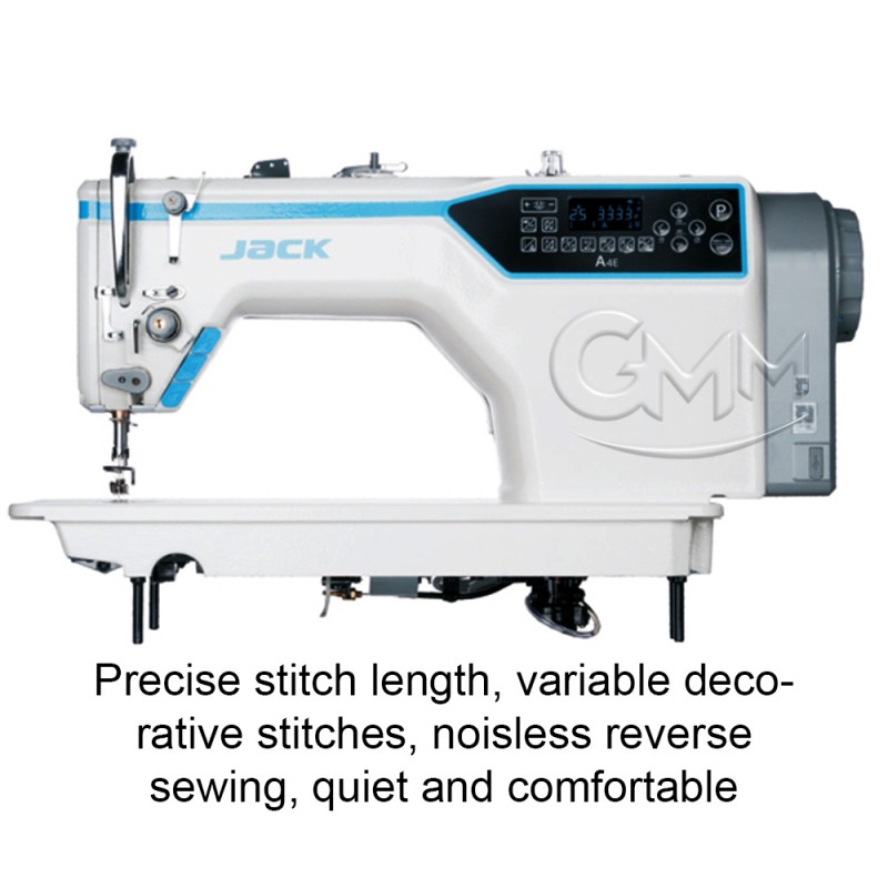 JACK A4E Computer Lockstitch Electronic stitch control Sewing Machine complete set