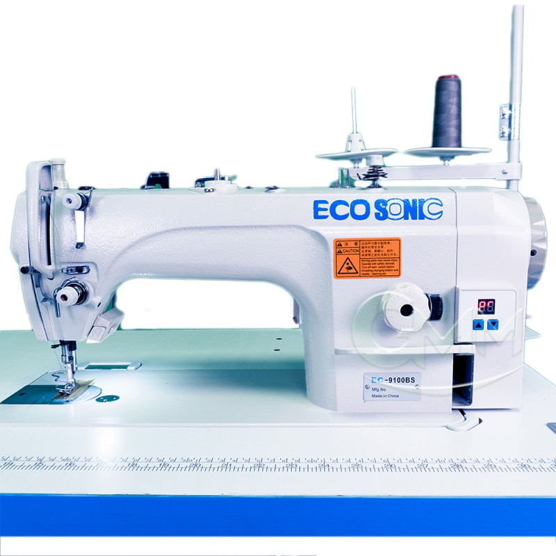 ECOSONIC 9100 single needle direct dirve sewing machine complete set