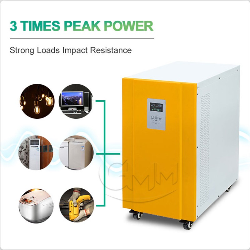 GMM 3000W, 3KW low frequency pure sine wave inverter 24V with MPTT